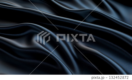 Smooth Black Fabric Texture with Elegant Waves and Rich Depth for Artistic Backgrounds Smooth Black Fabric Texture with Elegant Waves and Rich Depth for Artistic Backgrounds 132452872