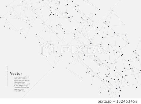 Connection lines and dots 132453458