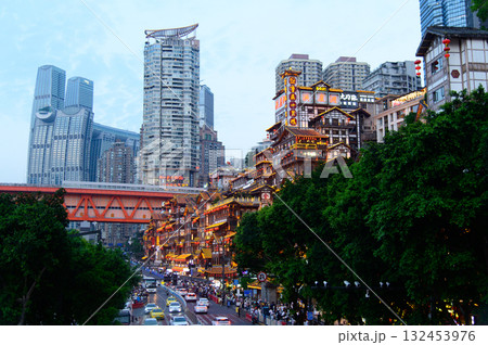 中国の重慶のとても美しい風景 132453976