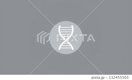 Minimalist DNA Helix Circular Emblem for UI Minimalist DNA Helix Circular Emblem for UI 132455503