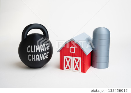 The impact of global climate change on farming and agro-industry. Droughts, floods, and shifting seasons affect agriculture. Environmental protection and sustainable food production 132456015