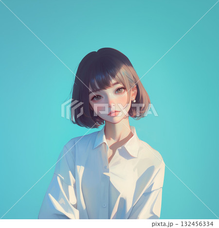 爽やかな女の子 爽やかな女の子 132456334