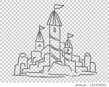 鉛筆画風のイラスト 鉛筆画風のイラスト 132456650