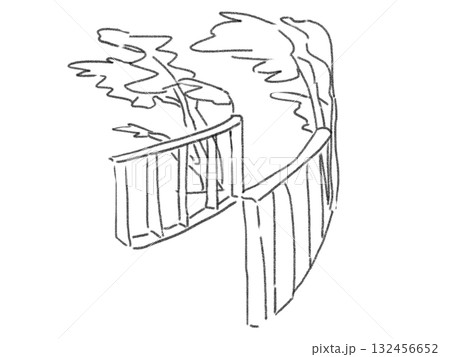 鉛筆画風のイラスト 鉛筆画風のイラスト 132456652