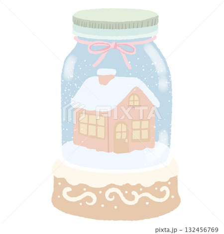 Pastel Mason Jar Snow Globe Illustration Kawaii Pink Cottage Winter Clipart Cozy Coquette Christmas Jar Art for Holiday Cards and Decor Pastel Mason Jar Snow Globe Illustration Kawaii Pink Cottage Winter Clipart Cozy Coquette Christmas Jar Art for Holiday Cards and Decor 132456769