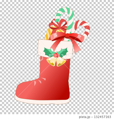 聖誕靴的插圖 聖誕靴的插圖 132457163