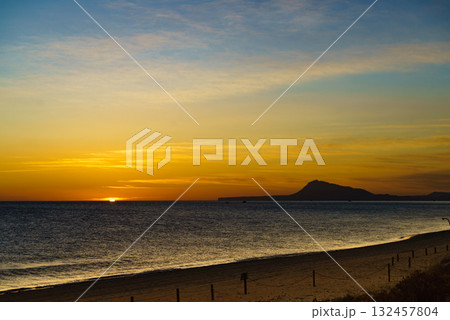 Sunrise over sea 132457804