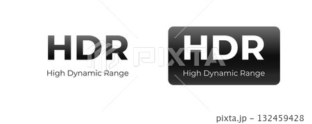 Hdr high dynamic range text design concept on white background Hdr high dynamic range text design concept on white background 132459428