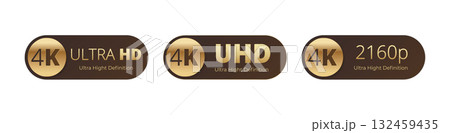 4k uhd ultra high definition labels 4k uhd ultra high definition labels 132459435
