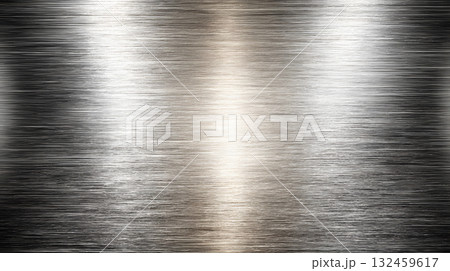 Shiny metallic background with brushed steel texture. 132459617