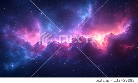 Cosmic-style background with colorful nebula and stars. Cosmic-style background with colorful nebula and stars. 132459889