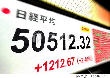 日本の東京都市景観初5万円突破・5万0512円32銭・株価/終値。TOPIXも最高値更新＝27日 132460649