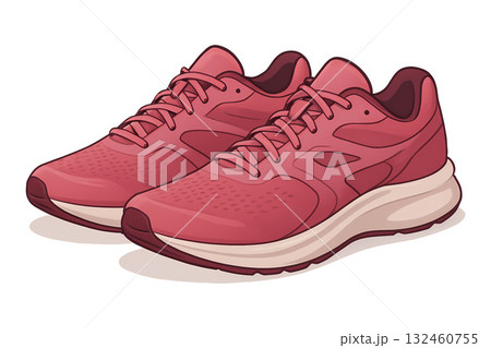 A pair of stylish modern women's sneakers A pair of stylish modern women's sneakers 132460755