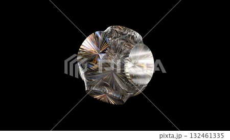 Prism Lens Energy Core on Black Background 132461335