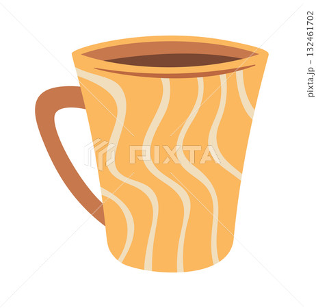 Tea mug wavy stripes design 132461702