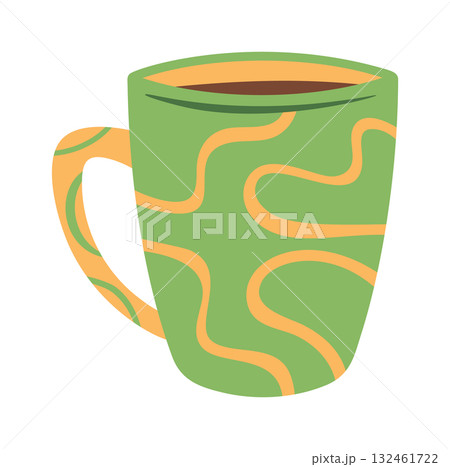 Green tea mug with waves Green tea mug with waves 132461722