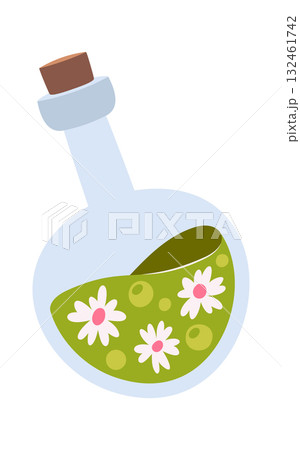 Magic elixir with daisy flowers 132461742