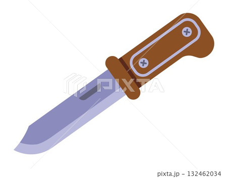 Sharp colored knife icon. Sharp colored knife icon. 132462034