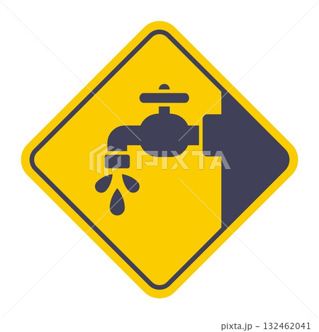 Water tap black icon. 132462041