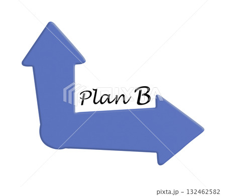 Plan B Concept With Directional Arrows on Transparent Background Plan B Concept With Directional Arrows on Transparent Background 132462582