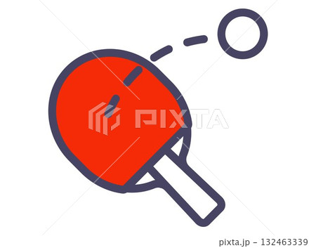 Table tennis racket icon. 132463339