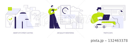 IoT city solutions isolated cartoon vector illustrations se IoT city solutions isolated cartoon vector illustrations se 132463378