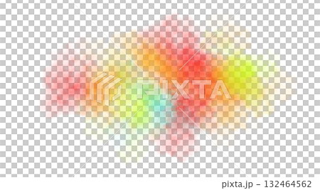 Vibrant colorful smoke cloud blending rainbow hues on transparent background realistic abstract vapor texture Vibrant colorful smoke cloud blending rainbow hues on transparent background realistic abstract vapor texture 132464562