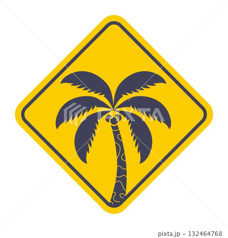 Palm tree silhouette simple Palm tree silhouette simple 132464768