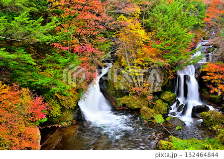 奥日光　竜頭ノ滝の紅葉 132464844