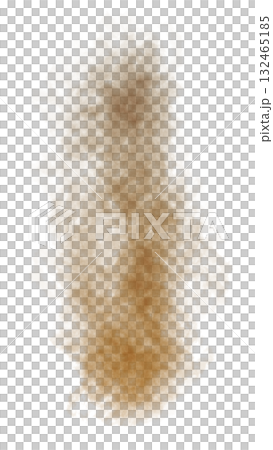 透明背景上棕色垂直煙霧效果 132465185