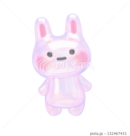 ぷにぷに ゆめかわ 3Dうさぎ アイコン 132467431