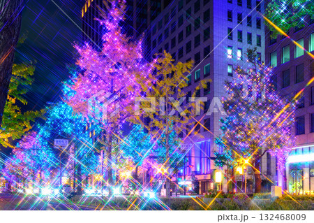 御堂筋のイルミネーション 御堂筋のイルミネーション 132468009