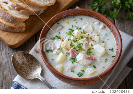 濃厚な魚のスープのカレン・スキンク(Cullen Skink) 濃厚な魚のスープのカレン・スキンク(Cullen Skink) 132468488