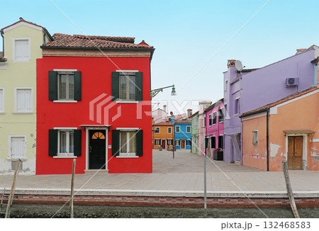 Colorful houses street 132468583