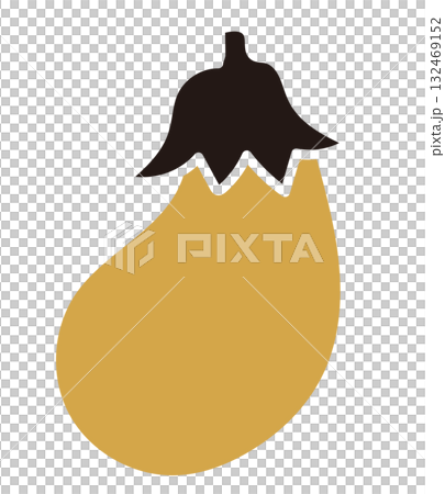 年賀状の茄子のイラスト素材 132469152