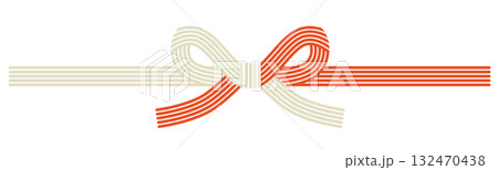 水引蝶結びのイラスト素材 132470438