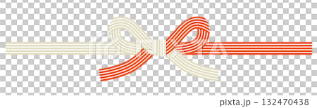 水引蝶結びのイラスト素材 132470438