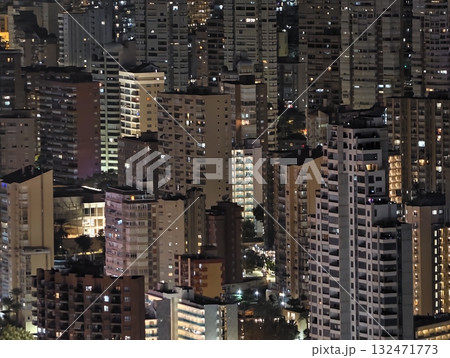luminous skyline with diverse architecture reflected in tranquil waters during lively nocturnal luminous skyline with diverse architecture reflected in tranquil waters during lively nocturnal 132471773
