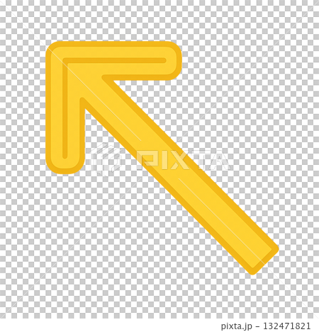 Bright yellow arrow icon, yellow arrow mark for warning, positive and eye-catching yellow direction sign Bright yellow arrow icon, yellow arrow mark for warning, positive and eye-catching yellow direction sign 132471821
