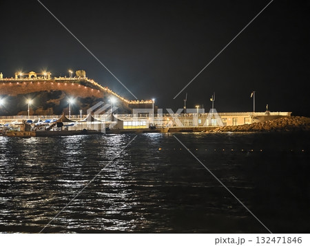 luminous skyline with diverse architecture reflected in tranquil waters during lively nocturnal luminous skyline with diverse architecture reflected in tranquil waters during lively nocturnal 132471846