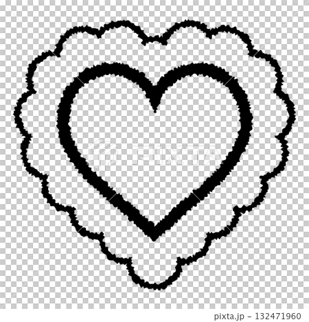 Colorful heart mark 3 monochrome Colorful heart mark 3 monochrome 132471960