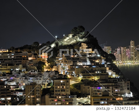path illuminated with lanterns and city views, serene night walk with city panorama and glowing path illuminated with lanterns and city views, serene night walk with city panorama and glowing 132472184