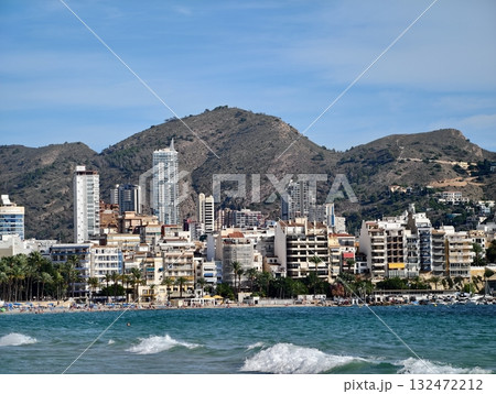 beautiful view on the beach and sea with coconut palm tree beautiful view on the beach and sea with coconut palm tree 132472212