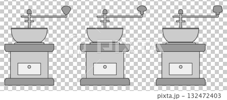 咖啡研磨機（研磨機）3件組（線圖） 132472403