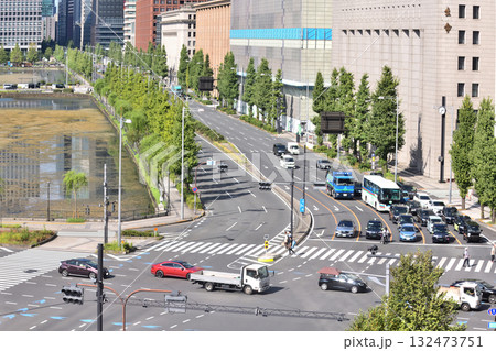 日比谷通り日比谷交差点俯瞰 132473751