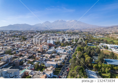 Aerial view of the city of Arequipa 132473834