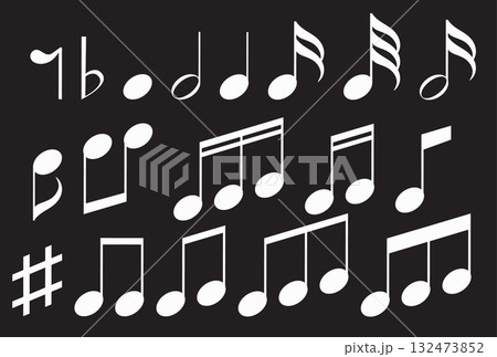 Musical Notes and Symbols Collection 132473852