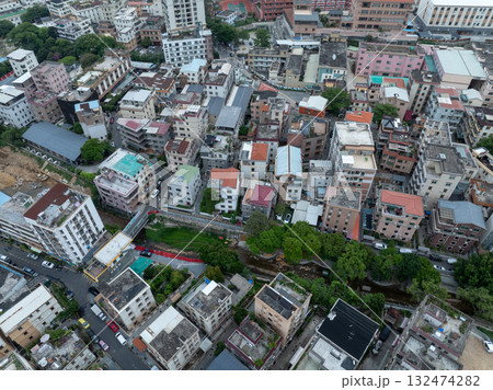 Aerial view of landscape in Shenzhen city,China Aerial view of landscape in Shenzhen city,China 132474282