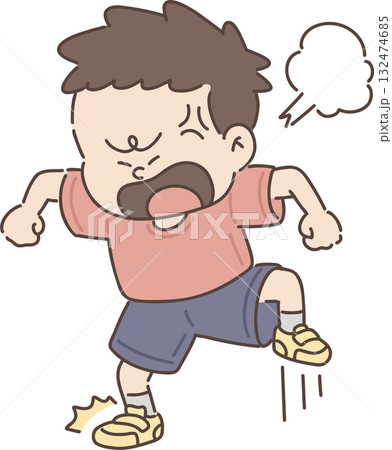 保育・福祉・教育向け|男の子のポーズ集 【怒る男の子】 保育・福祉・教育向け|男の子のポーズ集 【怒る男の子】 132474685