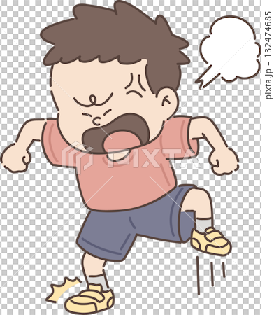 保育・福祉・教育向け|男の子のポーズ集 【怒る男の子】 保育・福祉・教育向け|男の子のポーズ集 【怒る男の子】 132474685